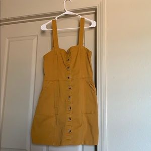 Yellow Button Down Dress